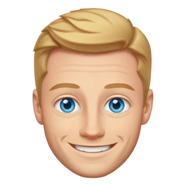 James Hewfield with blue eyes sticker