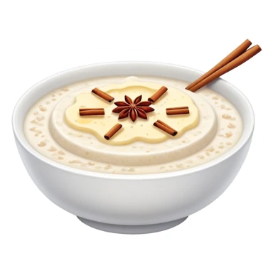rice porridge with butter and cinnamon sugar sticker