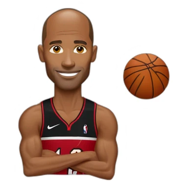 David Goggins in jersey of Miami Heat sticker