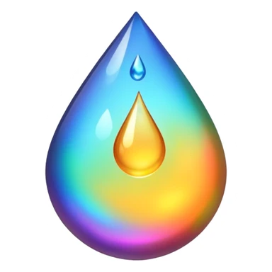 A drop of oil sticker