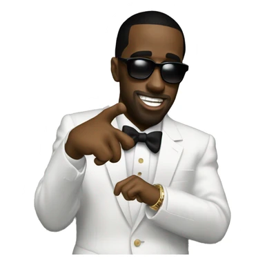 P Diddy partying sticker