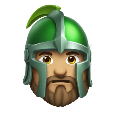 Gladiator with green helmet sticker