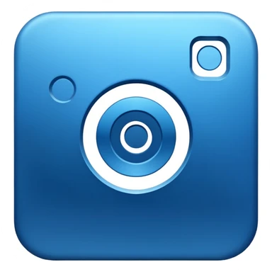 Instagram blue thick meta  symbol sticker