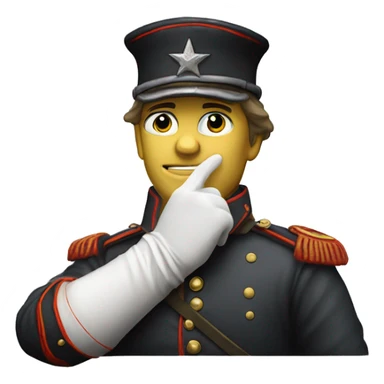 soldier in the Crimean War with a plaster cast on his arm sticker