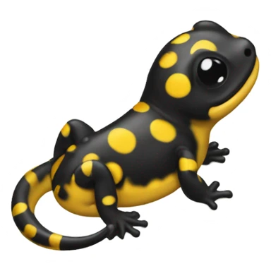 Spotted Salamander happy winks cheaky sticker