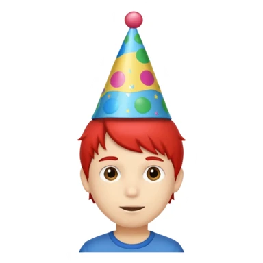 party hatted boy sticker
