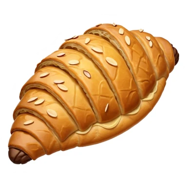 Almond chocolate banana croissant  sticker