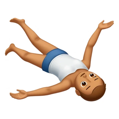 Une personne allongé qui s’élève vers le ciel  sticker