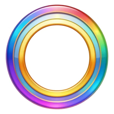 rainbow halo sticker