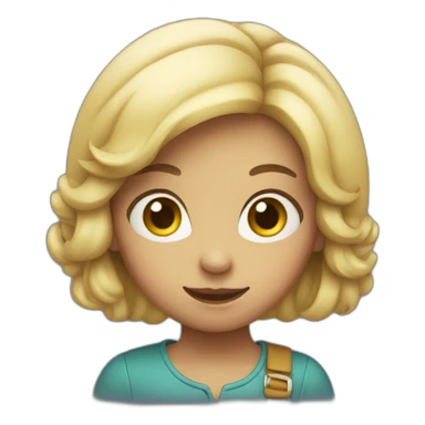 girl holding balloon  sticker