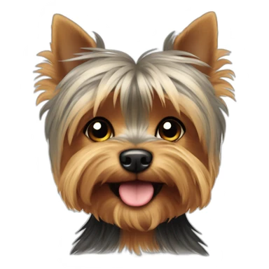 Cute little Yorkshire Terrier sticker