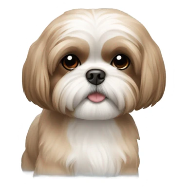 Light brown shih tzu  sticker
