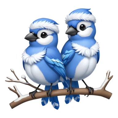 Christmas Jays sticker