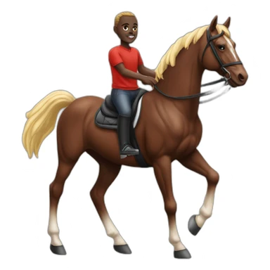 Sadio mané sur un cheval  sticker