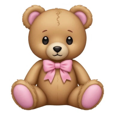 pink bow teddy solo sticker