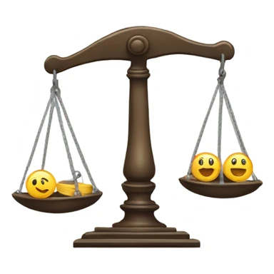 A scale that represents work and productivity  sticker