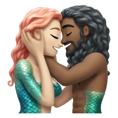 two mermaids in love sticker