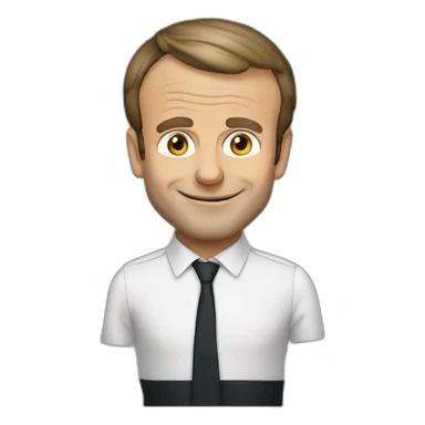 Emmanuel macron dans cent ans sticker