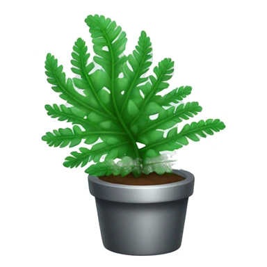 silver fern plant sticker