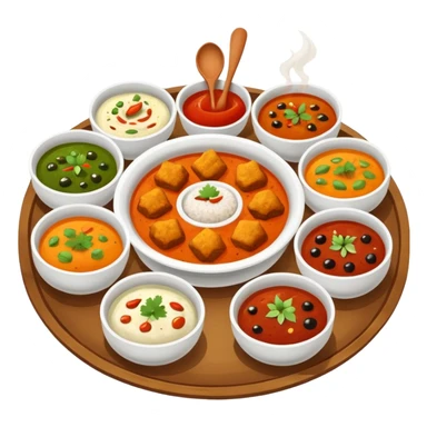 home cooked indian food sticker