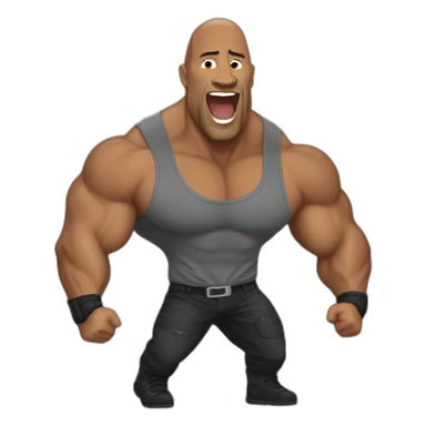 The rock qui fait un pouce en l'air sticker