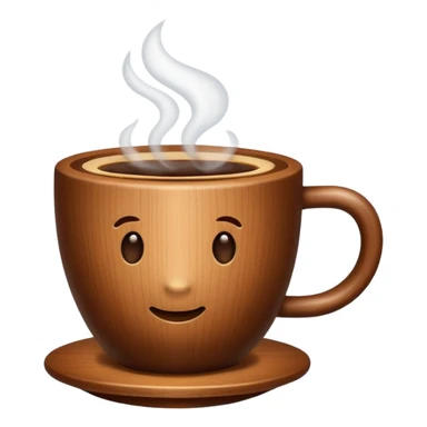 wood coffee cup  sticker