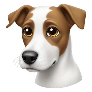 Dog white and black  sticker