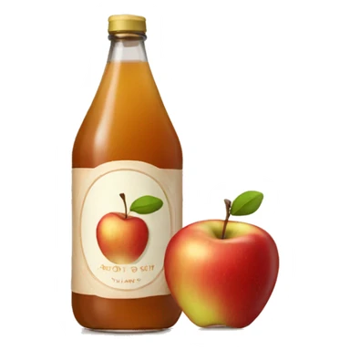 a bottle of apple cider sticker