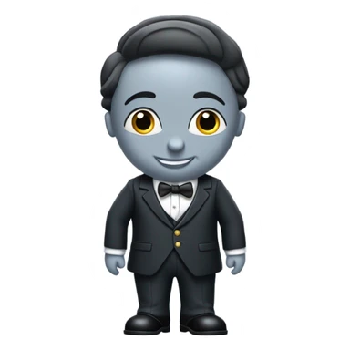 thomas the tank engine wearing a suit sticker