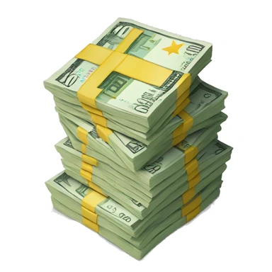 Money stack euro sticker