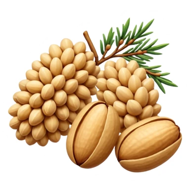 a handful of pine nuts sticker