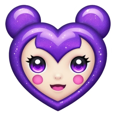 kuromi heart sticker