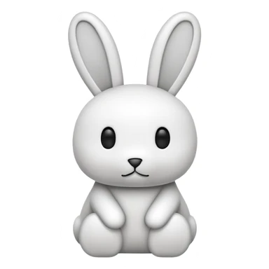 
This is a simple drawing of Miffy, a white cartoon bunny with long ears, small black dot eyes, and a little “X” for a mouth. The style is very minimal — just black outlines and no extra details. Super cute and clean! sticker