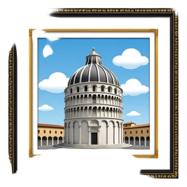 battistero di pisa sticker