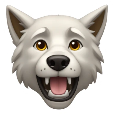 genera un lobo sticker