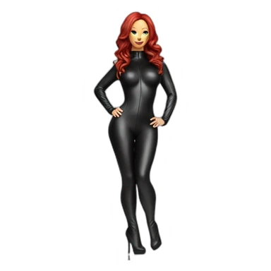 Bianca Beauchamp hyperréalisme in catsuit full body sticker