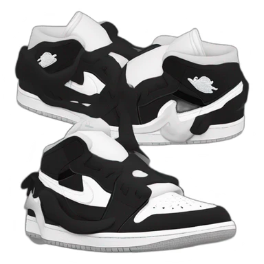 Air Jordan one Travis Scott low black and white sticker