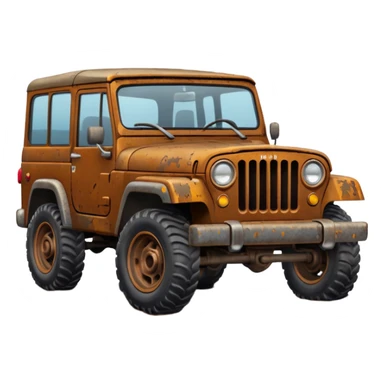 Broken down jeep sticker