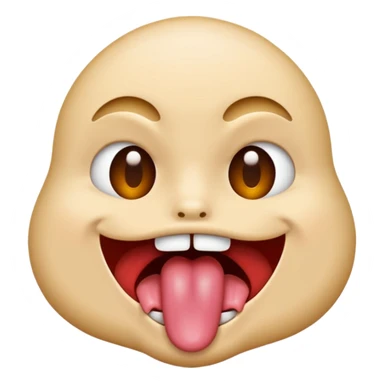 face moving tongue sticker