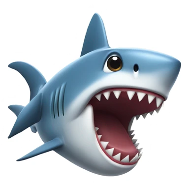 Shark talking on a cellphone  sticker