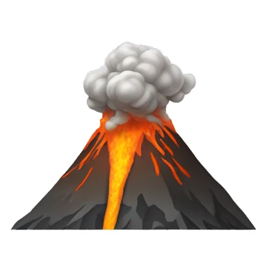 volcano expelling milk sticker