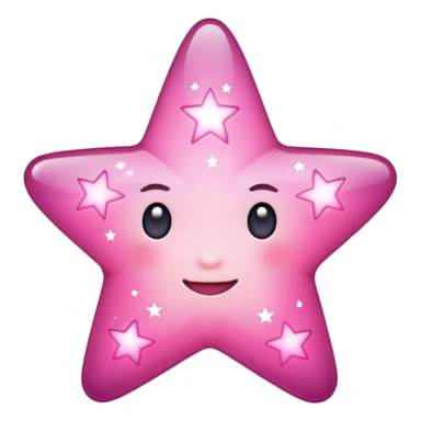 Pink stars sticker