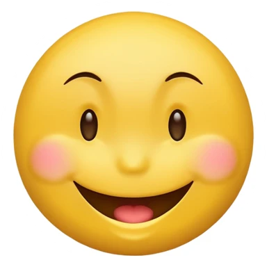 Smiley face emoji teasing sticker