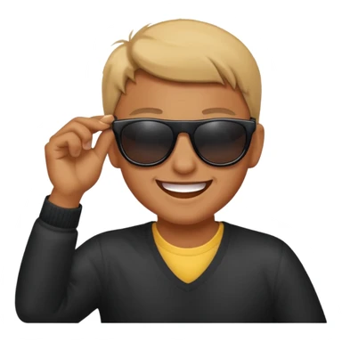😎 make emoji like this but pull the gogolles sticker