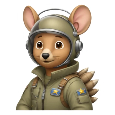 Man flying in the sky of armadillos sticker