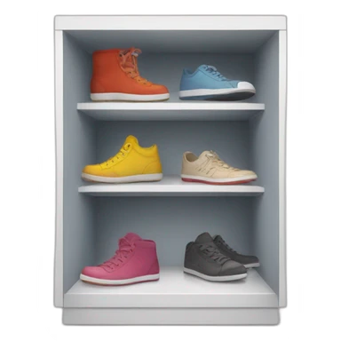 Shoe in a closet sticker
