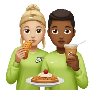 i want two person nicke eatche athore sticker