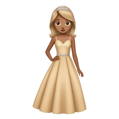 Girl in prom dress sticker