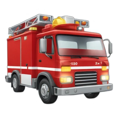 Camion de pompier français sticker