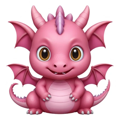 fat choncc baby pink dragon sticker